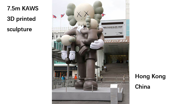 Escultura KAWS impressa em 3D