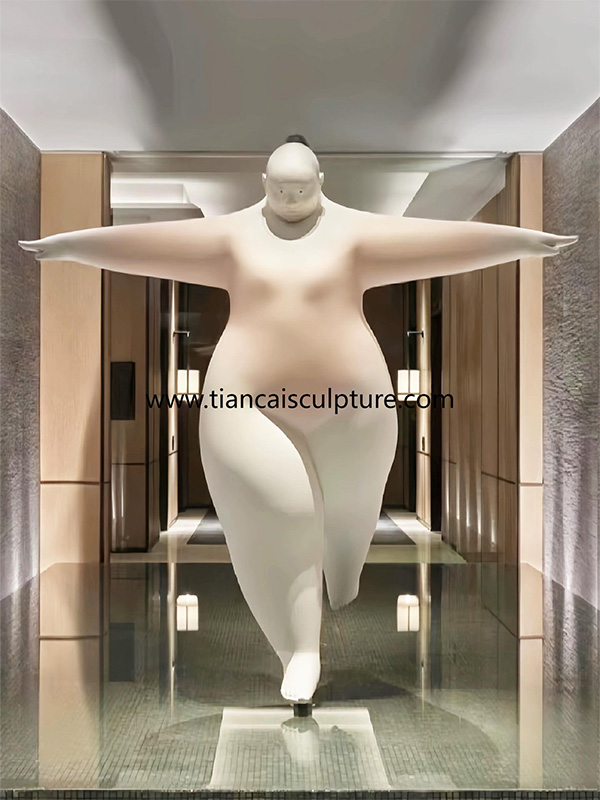 Escultura de boneca de imagem IP de personagem de desenho animado de fibra de vidro