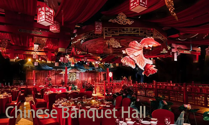 Cerimônia de casamento chinesa e salão de banquetes de casamento